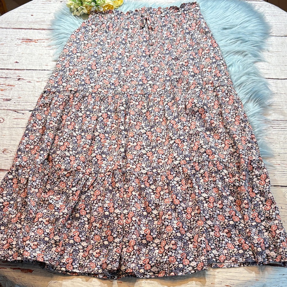 C&C California Floral Maxi Skirt sz S